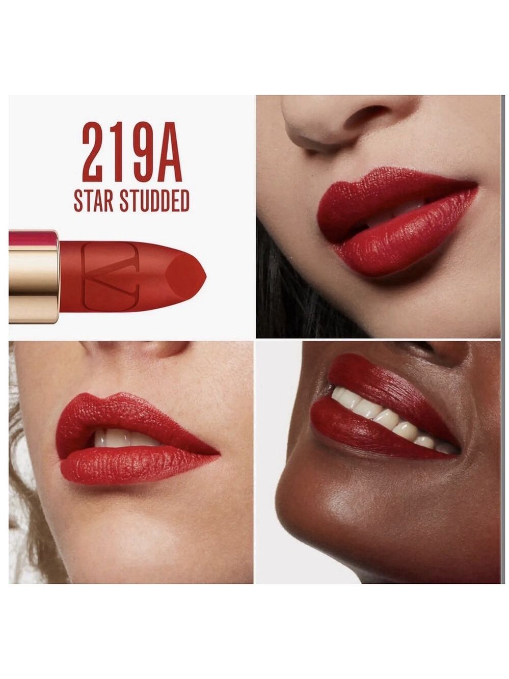 Valentino Rosso Matte Lip Color 219A Star Studded - Picture 2 of 5